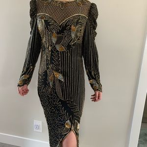 Vintage beaded and sequenced night dress